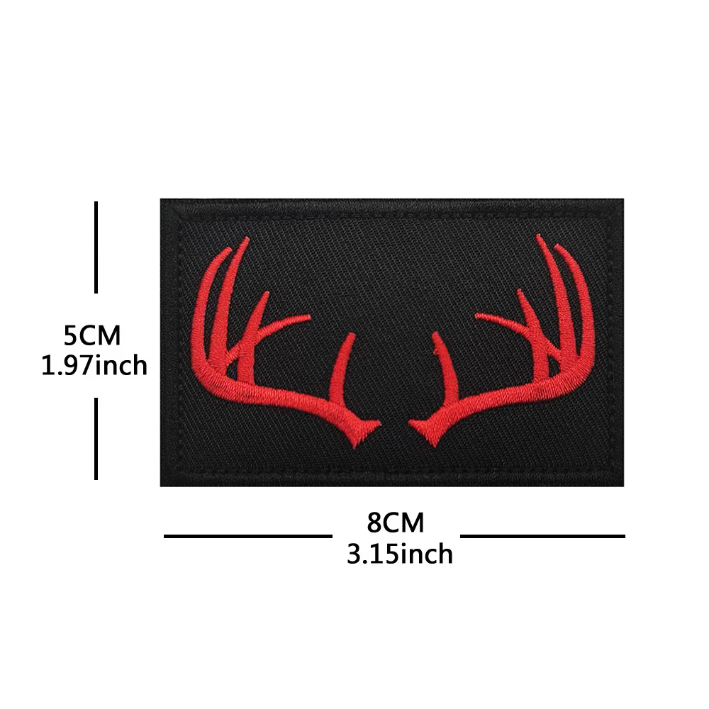 Accessoires de sac d'extérieur, Badges brodés en bois de morale de chasse, sac à dos tactique, patch
