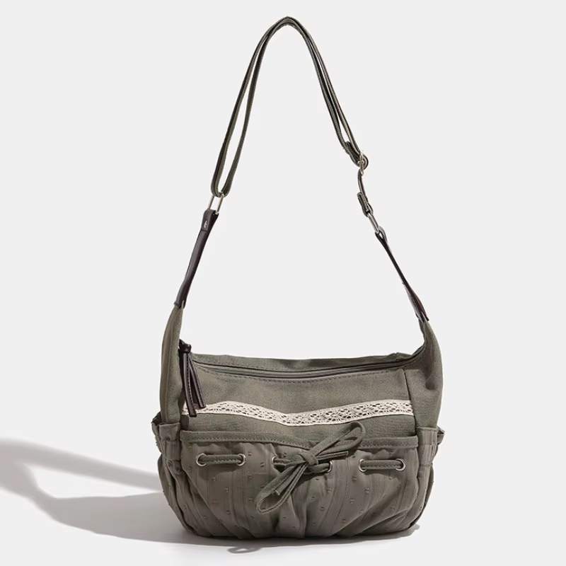 2025 nouveau concepteur femmes sac à bandoulière décontracté Y2K esthétique Streetwear cordon sac à 