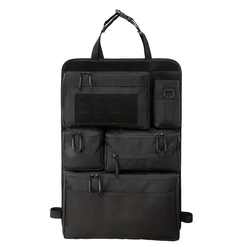 Organisateur de bagages multifonctionnel et sac de rangement tactique pour sièges arrière de voiture