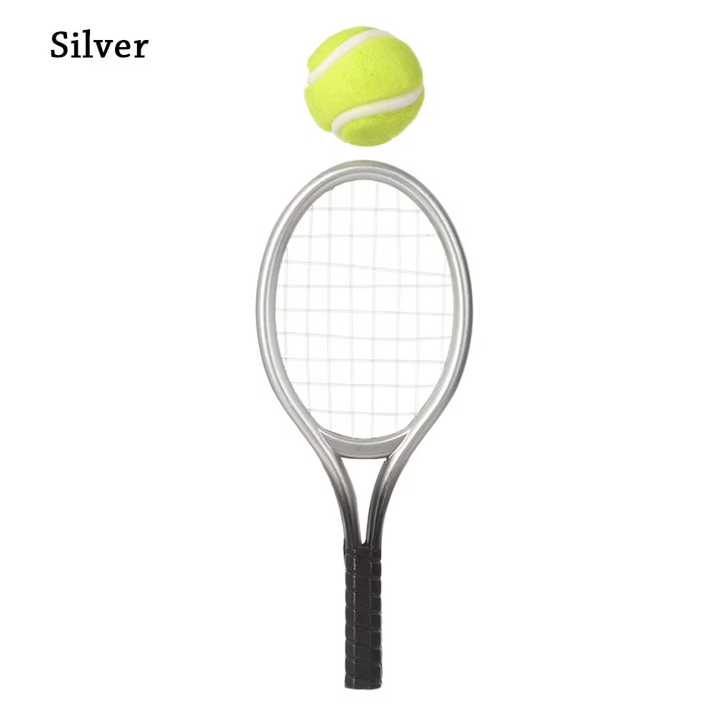 Raquette de tennis l'inventaire Butter House, accessoire de course, mini modèle de sport, raquette e
