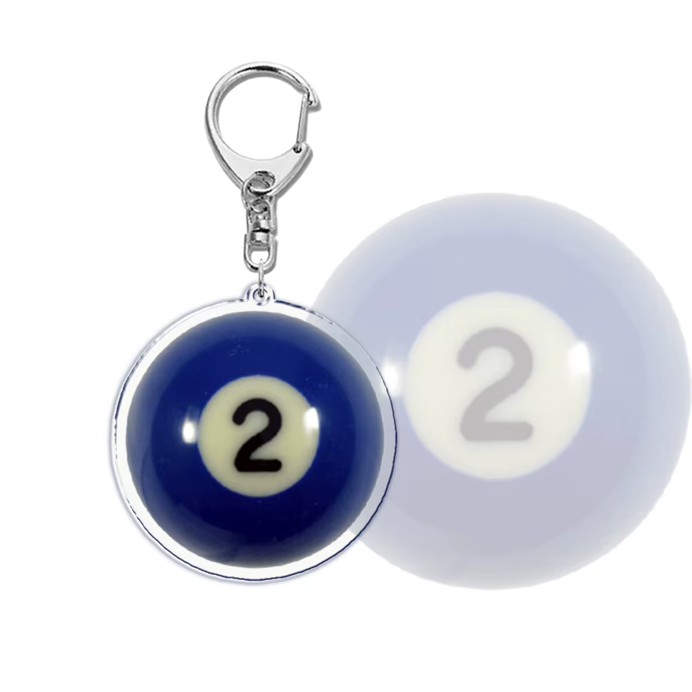 Billard Noir 8 Porte-clés, Anneau pour Accessoires Sac Graffiti Pendentif Porte-clés Bijoux GérCreat