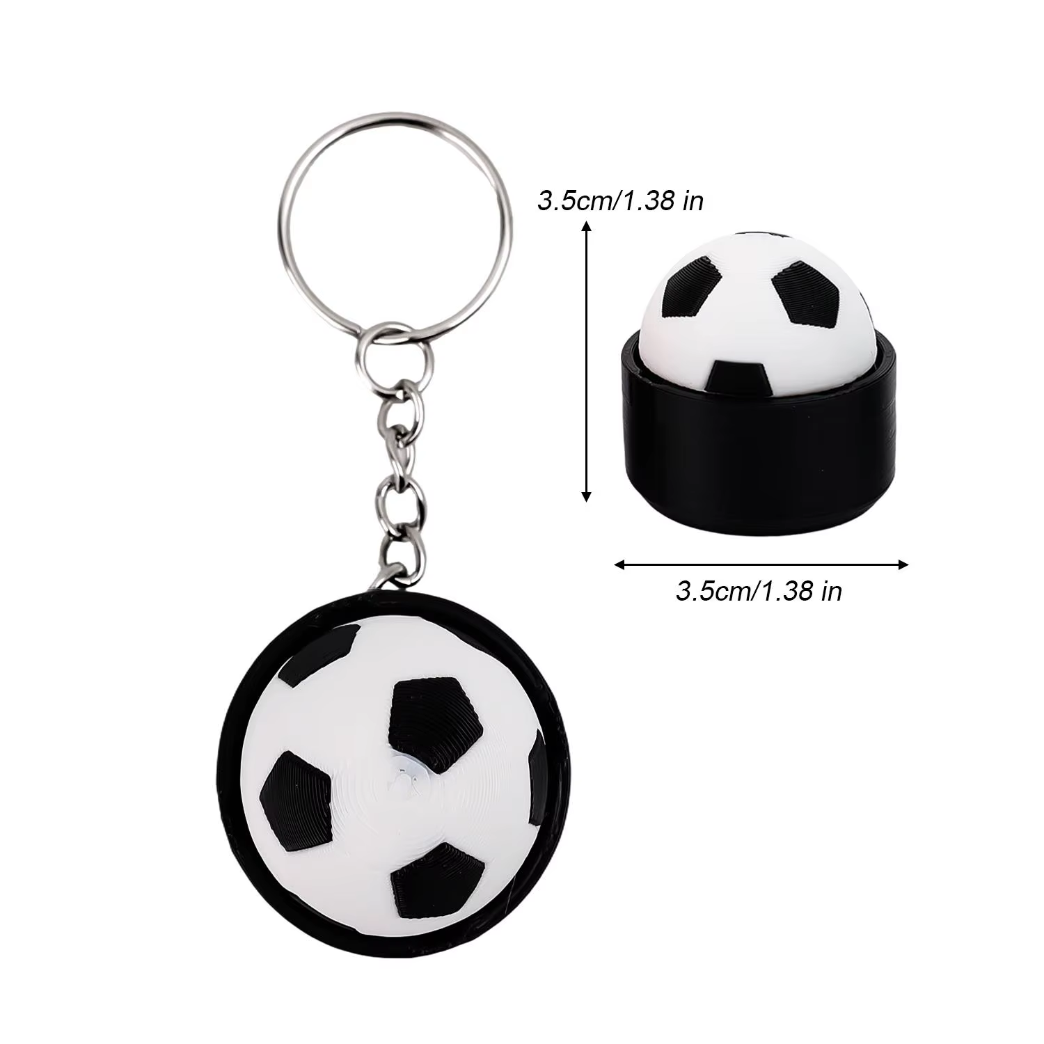 Nouveau Porte-clés 3D en forme de ballon de basketball ou de football, jouet décoratif souvenir, acc
