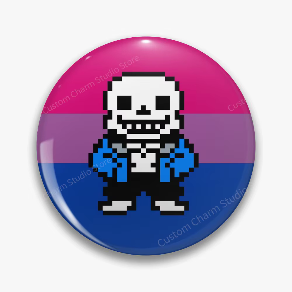 Badges en fer blanc LGBT, broches drapeau de la fierté bisexuelle, broches de symbole de chat mignon