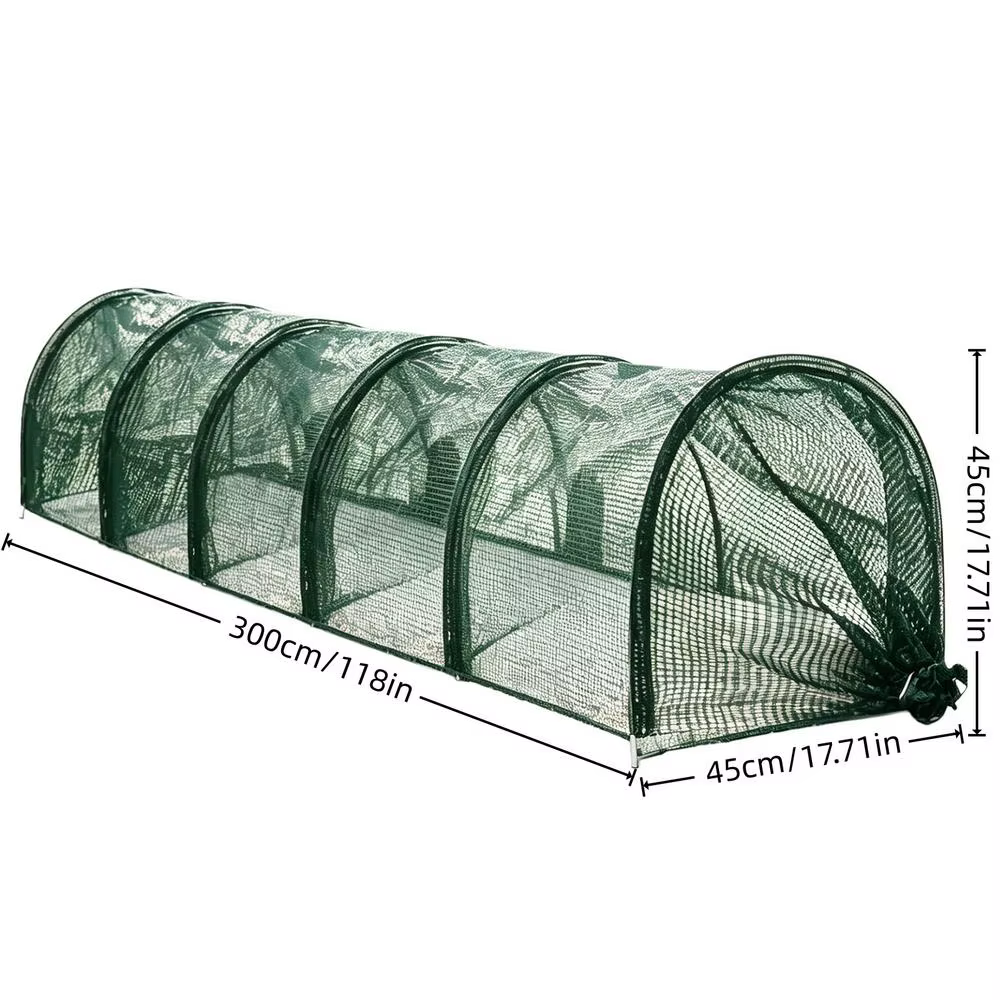 Serre tunnel de jardin portable pour poulets, avec structure en maille pare-soleil, accessoires de j