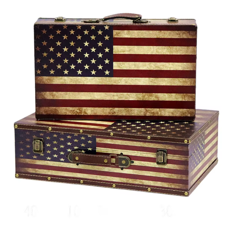 Valise de style vintage en PU, sacoche rigide vintage pour ordinateur portable, bagage cabine, sac d