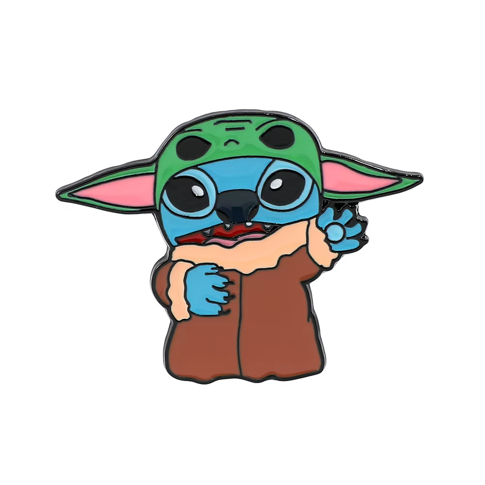 Broche de dessin animé Star Wars Baby Yoda, badge créatif mignon, accessoire, épingles en émail, fig