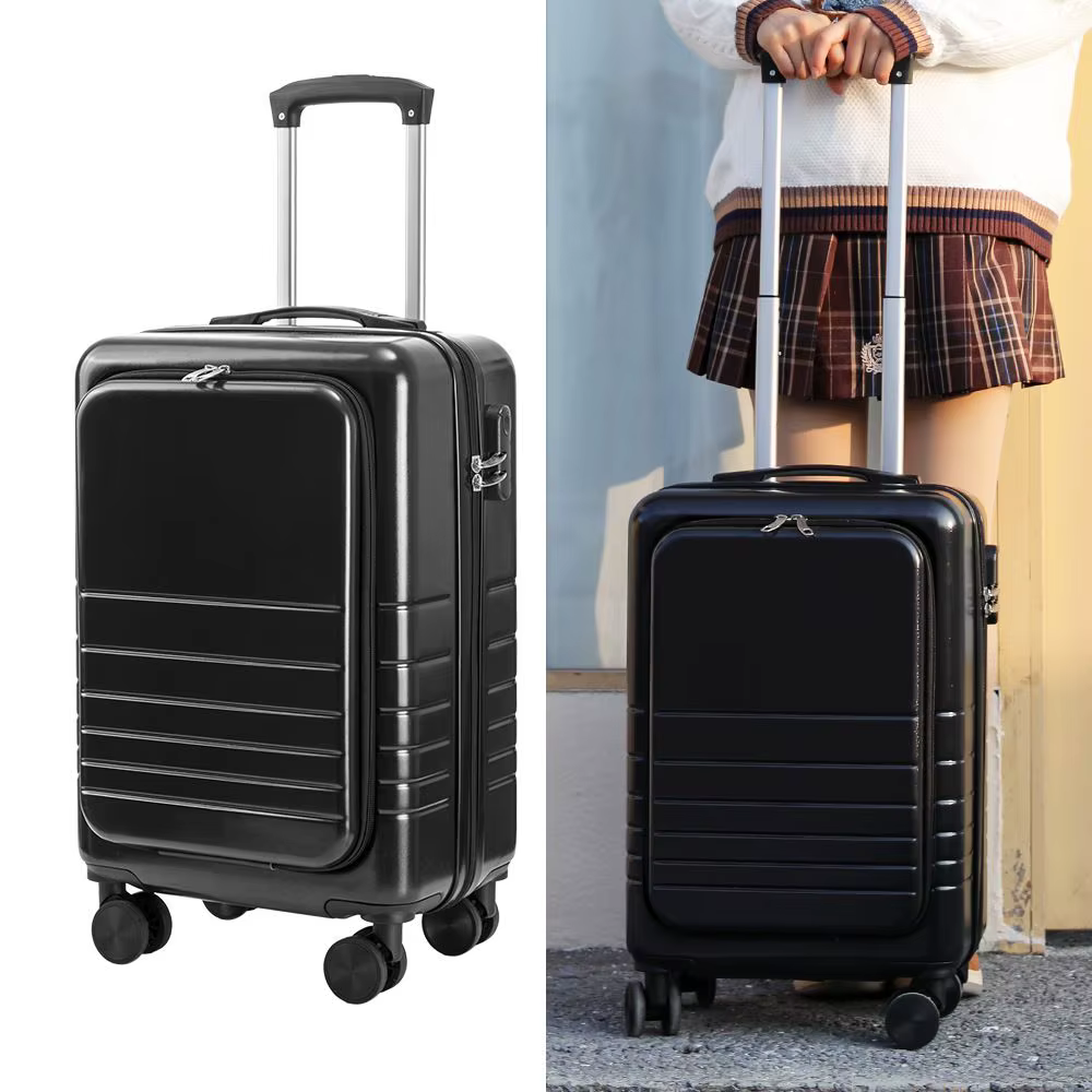 Valise de Voyage à Roulettes pour Femme, Chariot Avant Ouvert, 20 Pouces, 10 kg, Nouvelle Collection