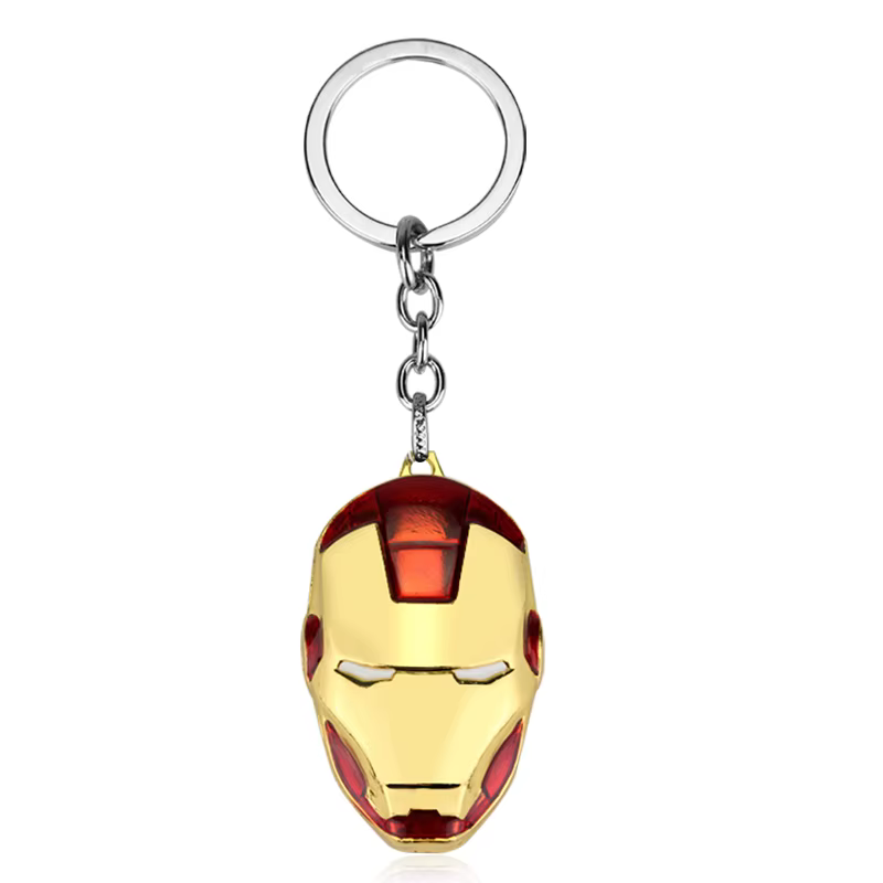 Porte-clés Iron Man, porte-clés en métal, porte-clés Josmile Hero Avengers, porte-clés cadeau, jouet