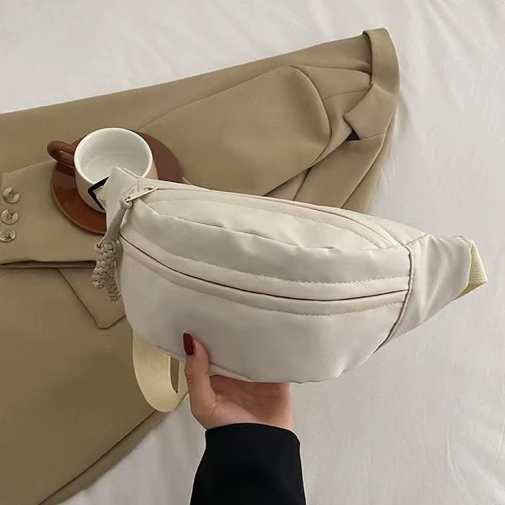 Sacs banane couleur unie, sac de poitrine, sac demi-lune, sac banane style coréen, sac banane bandou