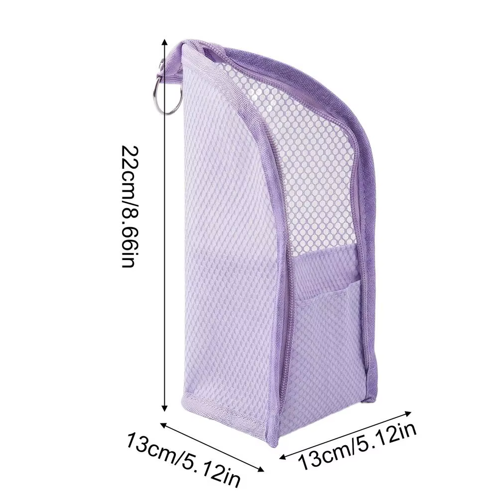 Trousse de Maquillage Verticale Pliable et Suspendable, Pochette de Voyage pour Brosse à Dents, Dent
