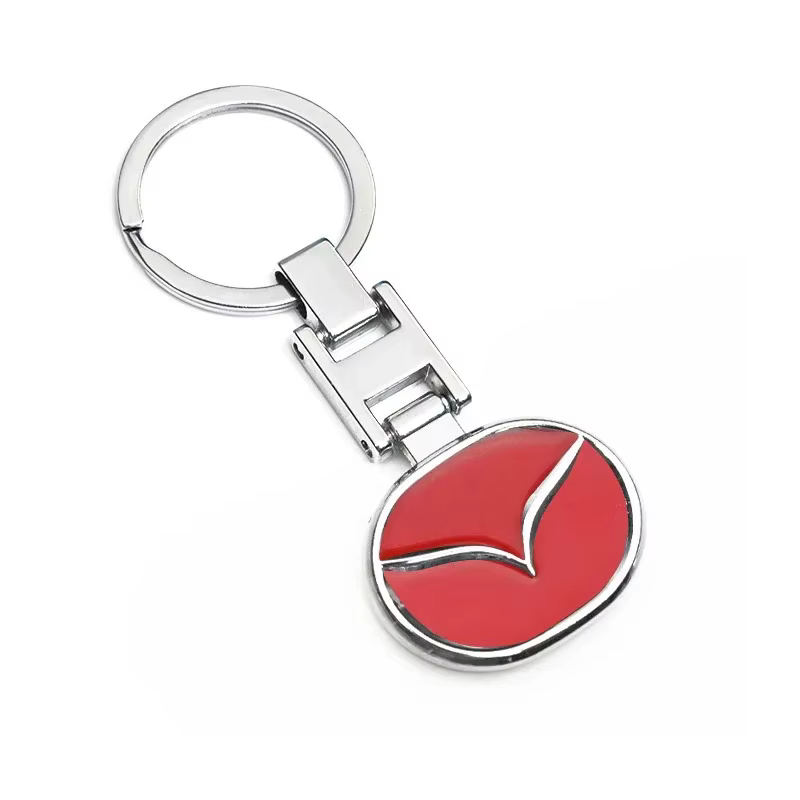 Porte-clés en métal avec logo Mazda, compatible avec Mazda 2 3 5 6 Axela CX3 CX4 CX5 CX7 CX9 CX30 RX