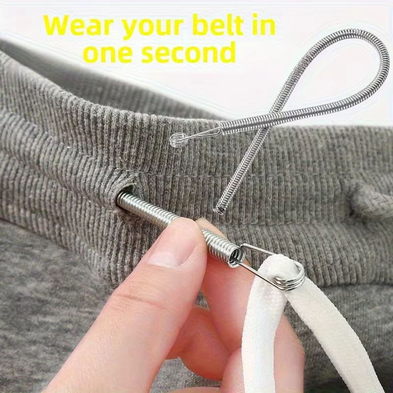 Clip de fixation de cordon de serrage flexible à ressort pour pantalons et sweats à capuche, cordon 
