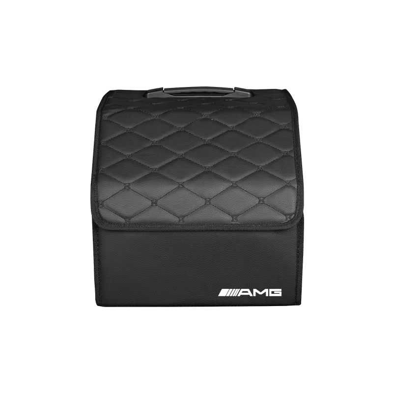 Boîte de rangement pliable pour coffre de voiture, bac organisateur en cuir, capuchon de valve de pn