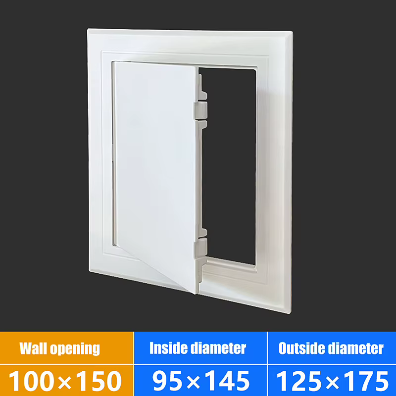 1 pièce Trappe d'inspection en PVC, couvercle blanc universel en plastique à poussoir pour mur et pl