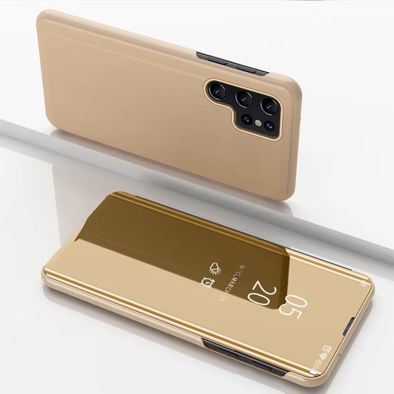 Étui à rabat intelligent avec miroir de vue clair, pour Samsung Galaxy A16 A26 A36 A56 A55 A35 A15 A