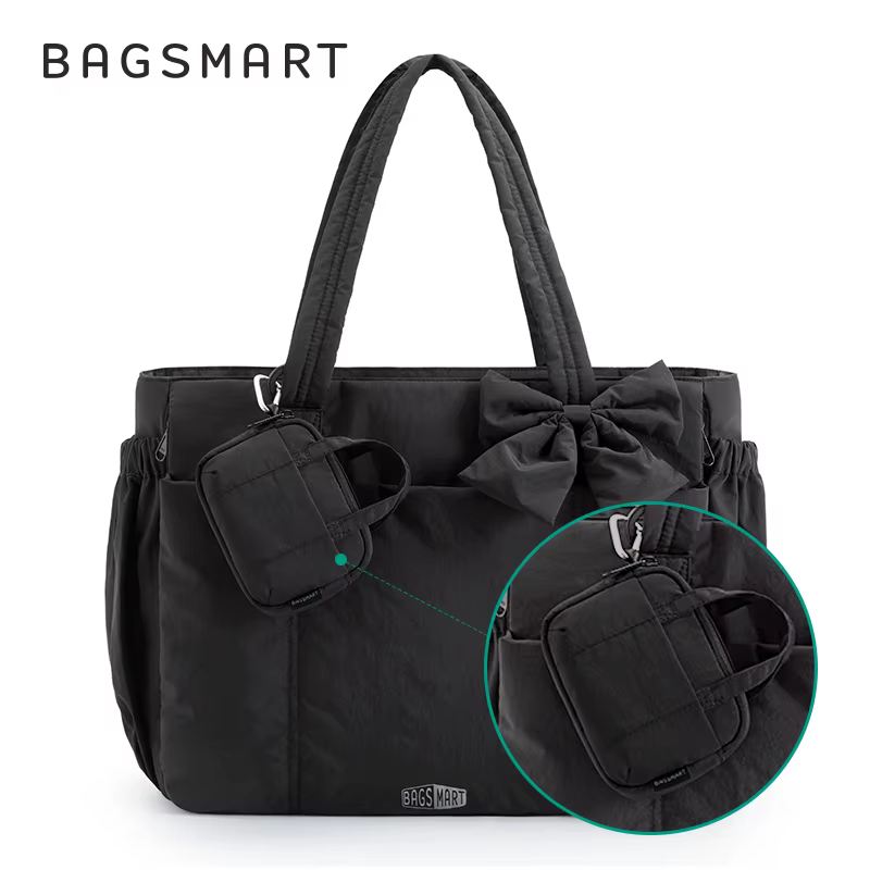 BAGSMART sac fourre-tout d'école pour femmes grande capacité messager sac à bandoulière collège trav