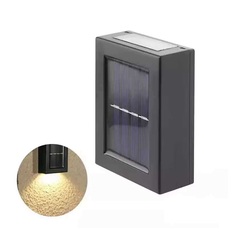 Lampes solaires haut et bas pour l'extérieur, applique murale de rue, lumière du soleil à énergie so