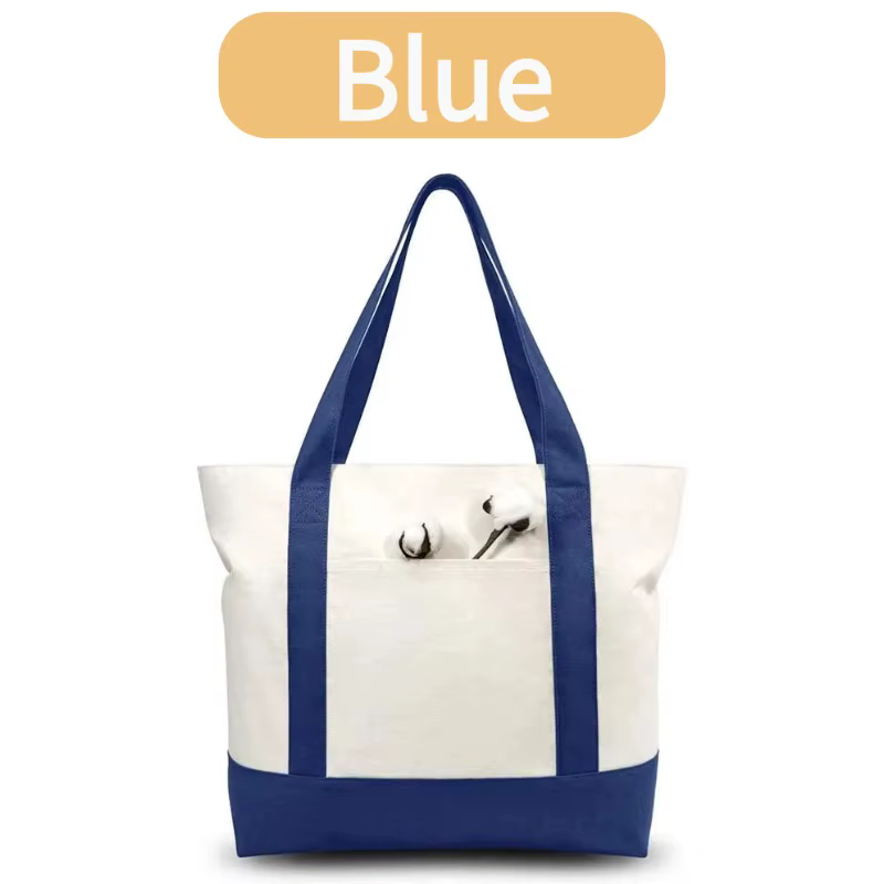 Lot de 1 à 3 sacs fourre-tout en toile DIY, sac de plage pour cadeaux de fête et de mariage avec poc