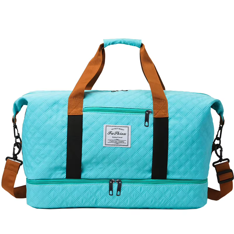 Sac de voyage matelassé multicolore, sac à bandoulière simple décontracté pour voyage de vacances, s