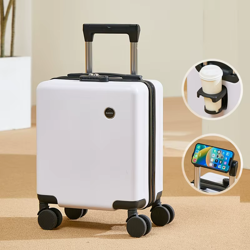 Petit coffre à bagages de 14 pouces, 20 × 30 × 40cm, valise à mot de passe d'embarquement de voyage 