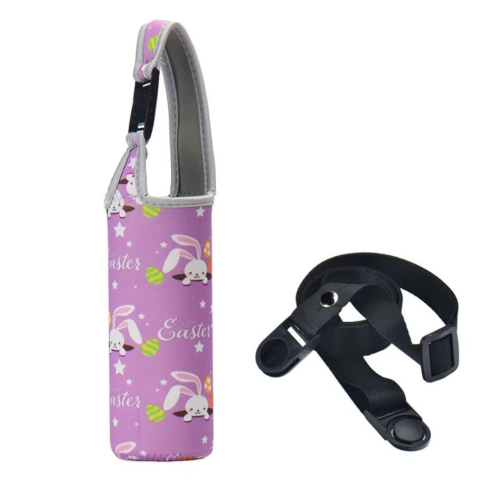 Accessoires de camping sportifs avec sangles, housse pour bouteille d'eau, étui portable pour tasse 