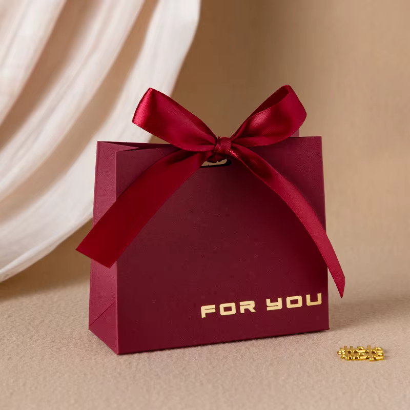 Sac cadeau de petite taille, boîte à cadeaux pour fête, sac de remerciement, sac d'emballage en papi