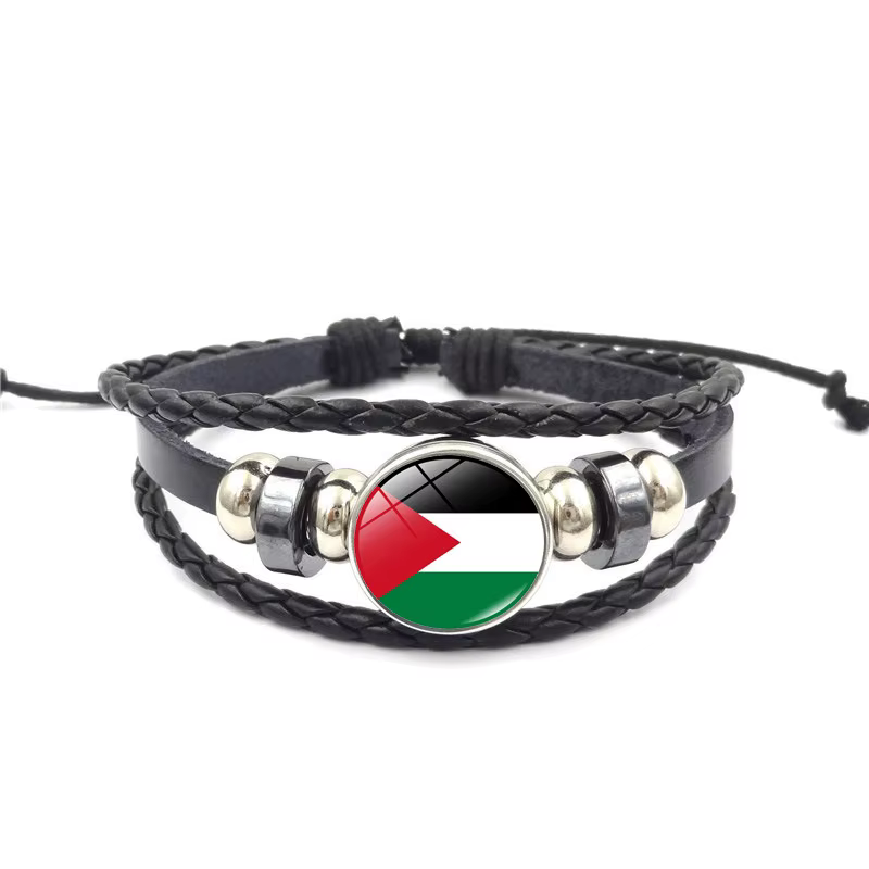 Bracelet Sensation Palestine Vintage, Multicouche, Tissé, Perlé, Accessoire, Bijoux Ajustable