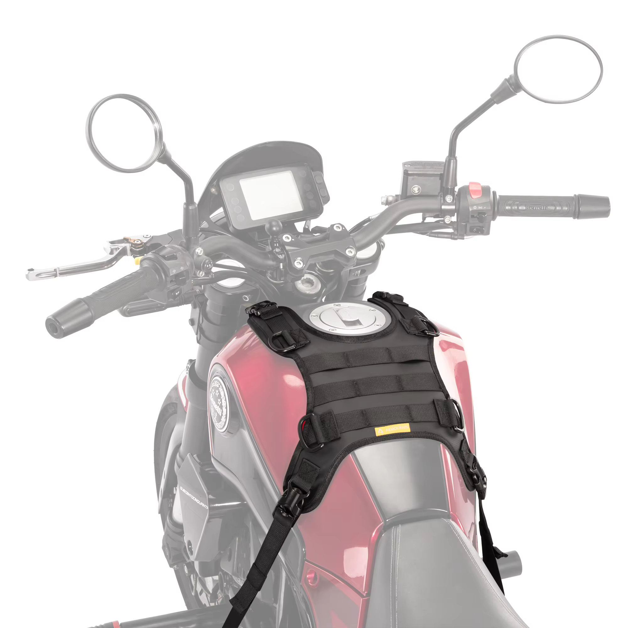 Base de fixation pour extension de sac de moto, base pour sac de réservoir de motocross, base pour s
