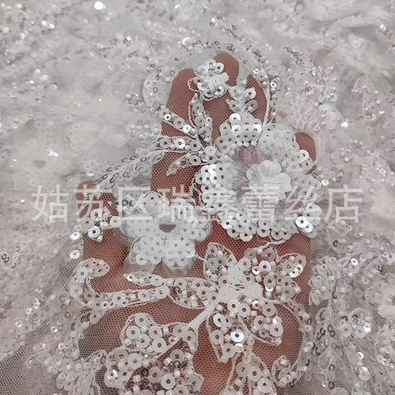 Accessoires en dentelle pour robe de mariée, tissu en dentelle DIY, accessoires en dentelle