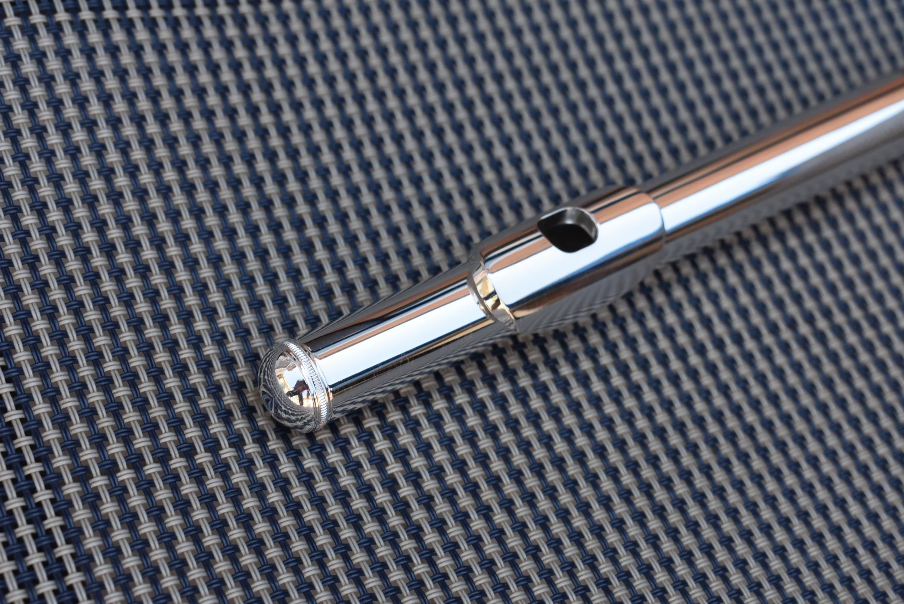 Pointe de flûte plaquée argent, accessoire essentiel pour musicien, 1 pièce