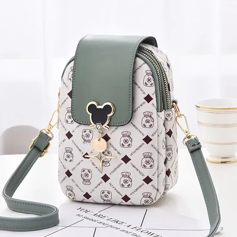 Femmes Mini cuir épaule diagonale sacs petit téléphone portable sac bandoulière filles dames sac à m