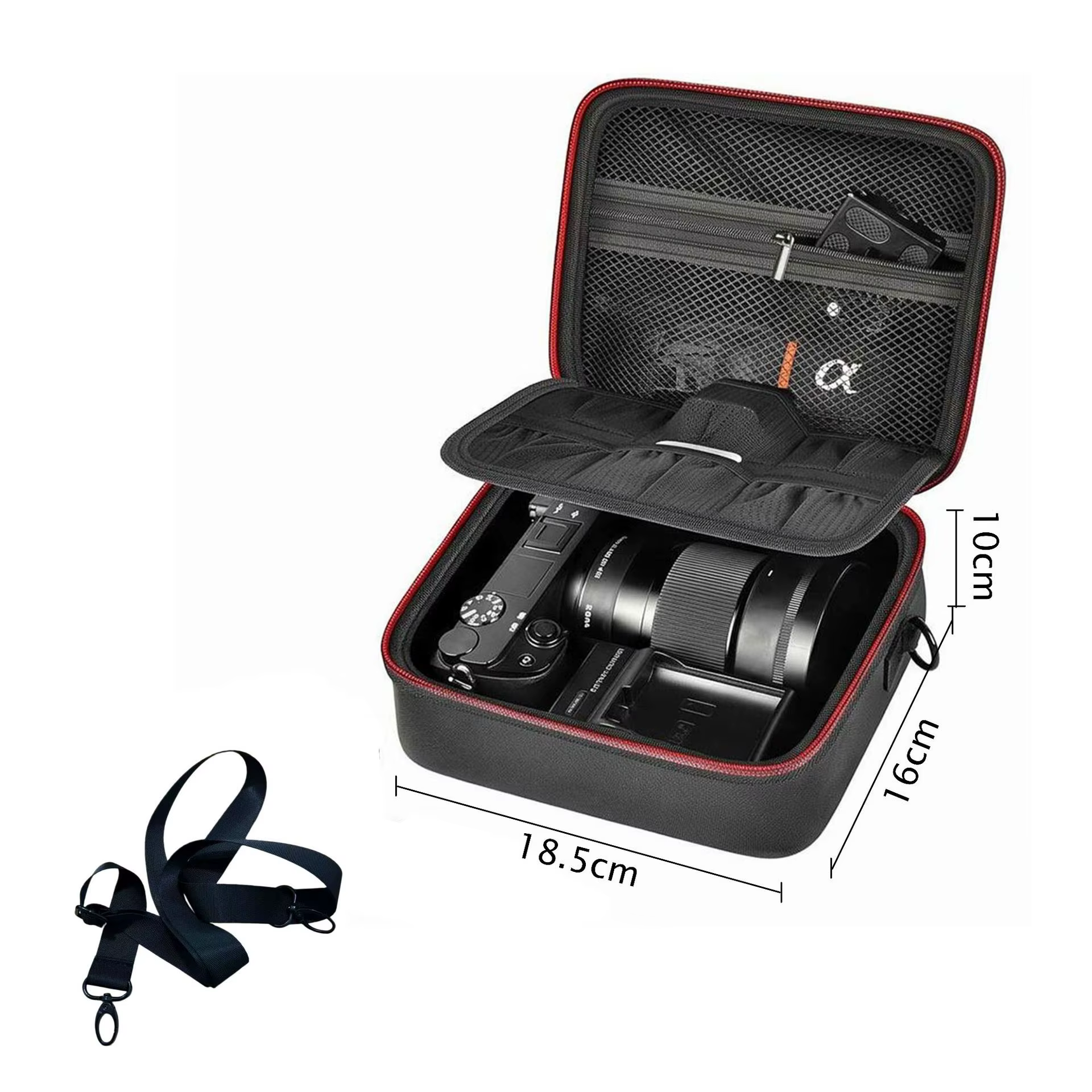 Pochette de transport portable pour accessoires de caméra d'action, sac de rangement pour télécomman