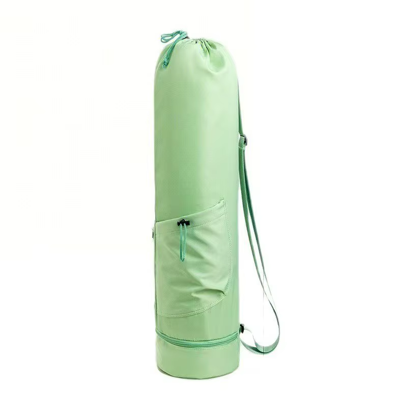 Sac de yoga pour femme, sac de sport cylindrique, sac de rangement multifonctionnel avec sangle, sac