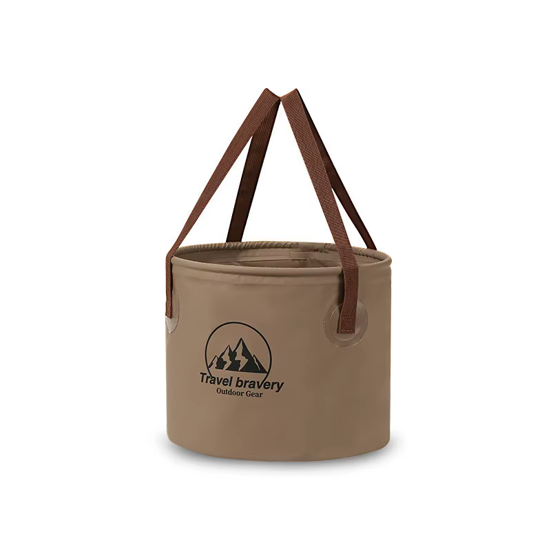 Seau pliant multifonctionnel 5L/10L/20L, bassin pliable Portable de voyage, Camping randonnée pêche,