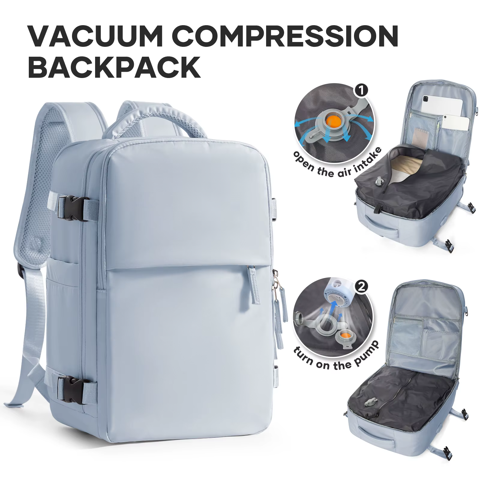 Sac à dos sous vide Easyjet sac de cabine 45x36x20 sac à dos, bagage à main sac à dos de cabine femm