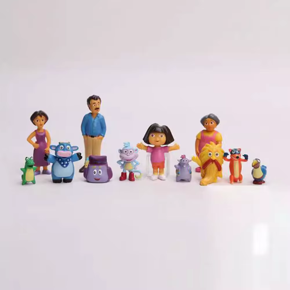 12 pièces/ensemble Anime Dora l'explorateur PVC Mini GK modèle Collection jouets de noël figurine d'