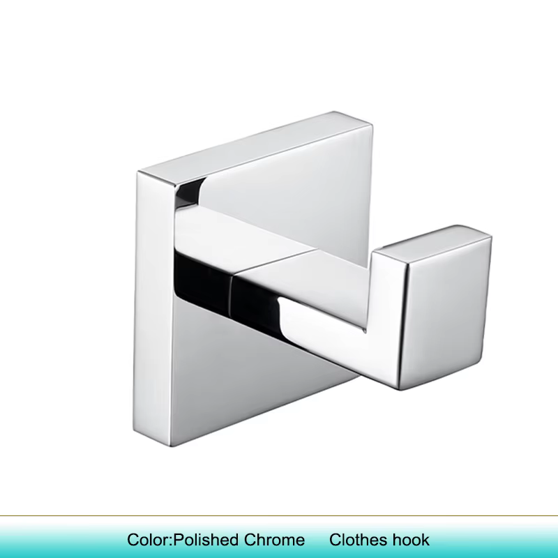 Ensemble d'accessoires de salle de bains en Chrome poli, étagère murale de bain, cintre pour Robe, p