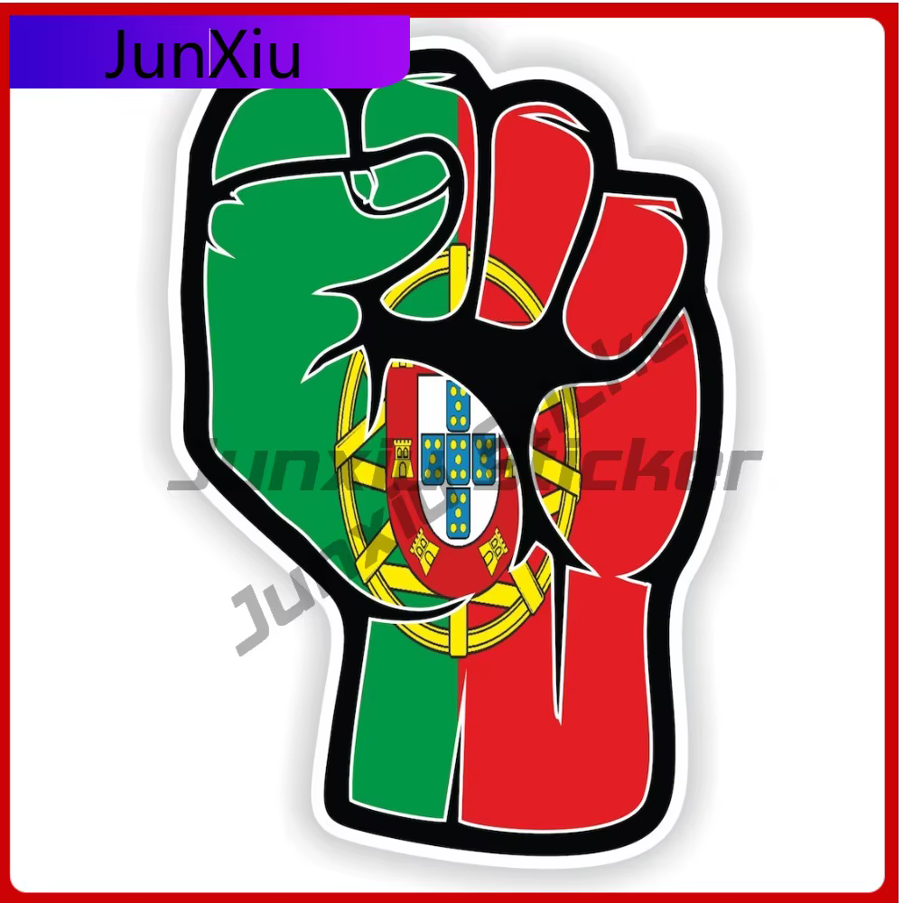 Autocollant en vinyle graphique drapeau du Portugal, accessoires de décoration d'aquarium, autocolla