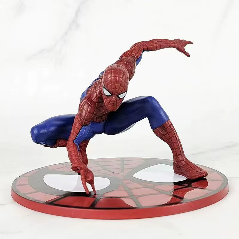 Figurines Marvel Avengers Spiderman Iron Man Hulk Captain America Jouets Anime Dessins Animés Boîte 