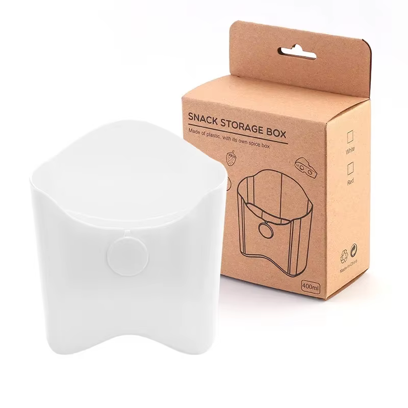 Boîte de rangement portable en plastique pour collation française, tasse à salade PP, bol à salade c