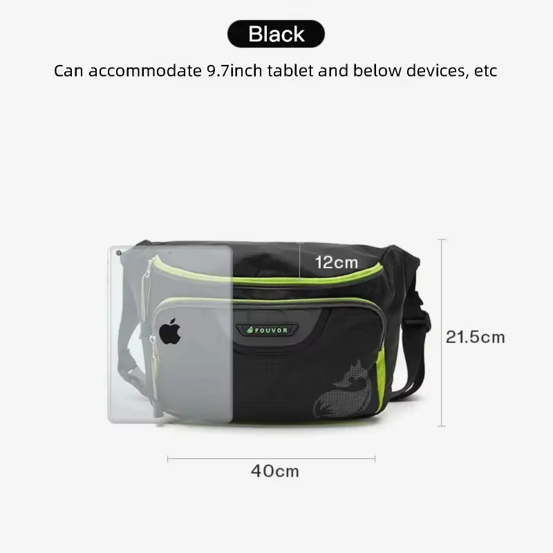 Fouvor – sac de taille de grande capacité pour femmes, sacs de poitrine à la mode, sac à bandoulière