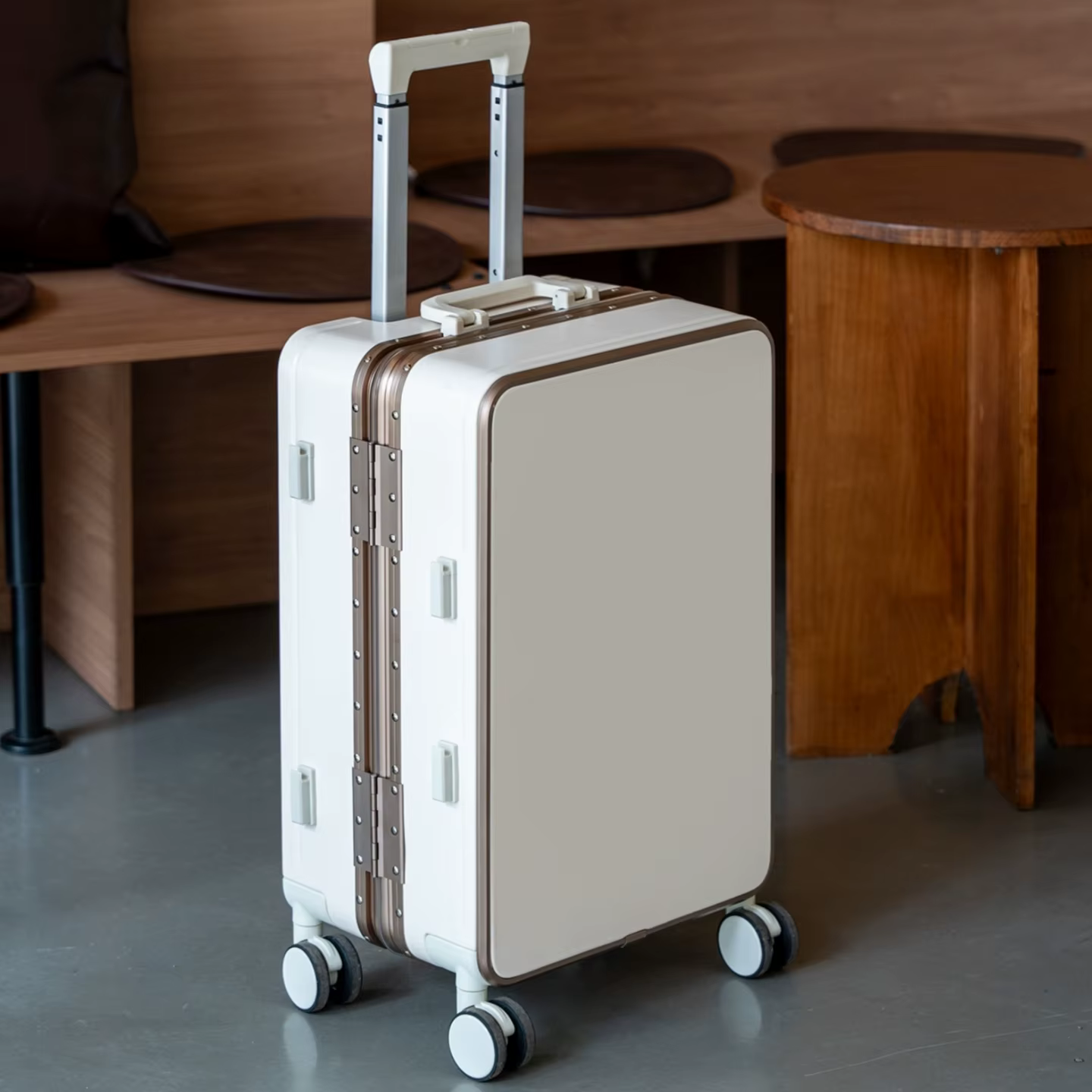 Nouvelle valise de haute qualité 20 ", boîtier de chariot de voyage, mise à niveau du cadre en alumi