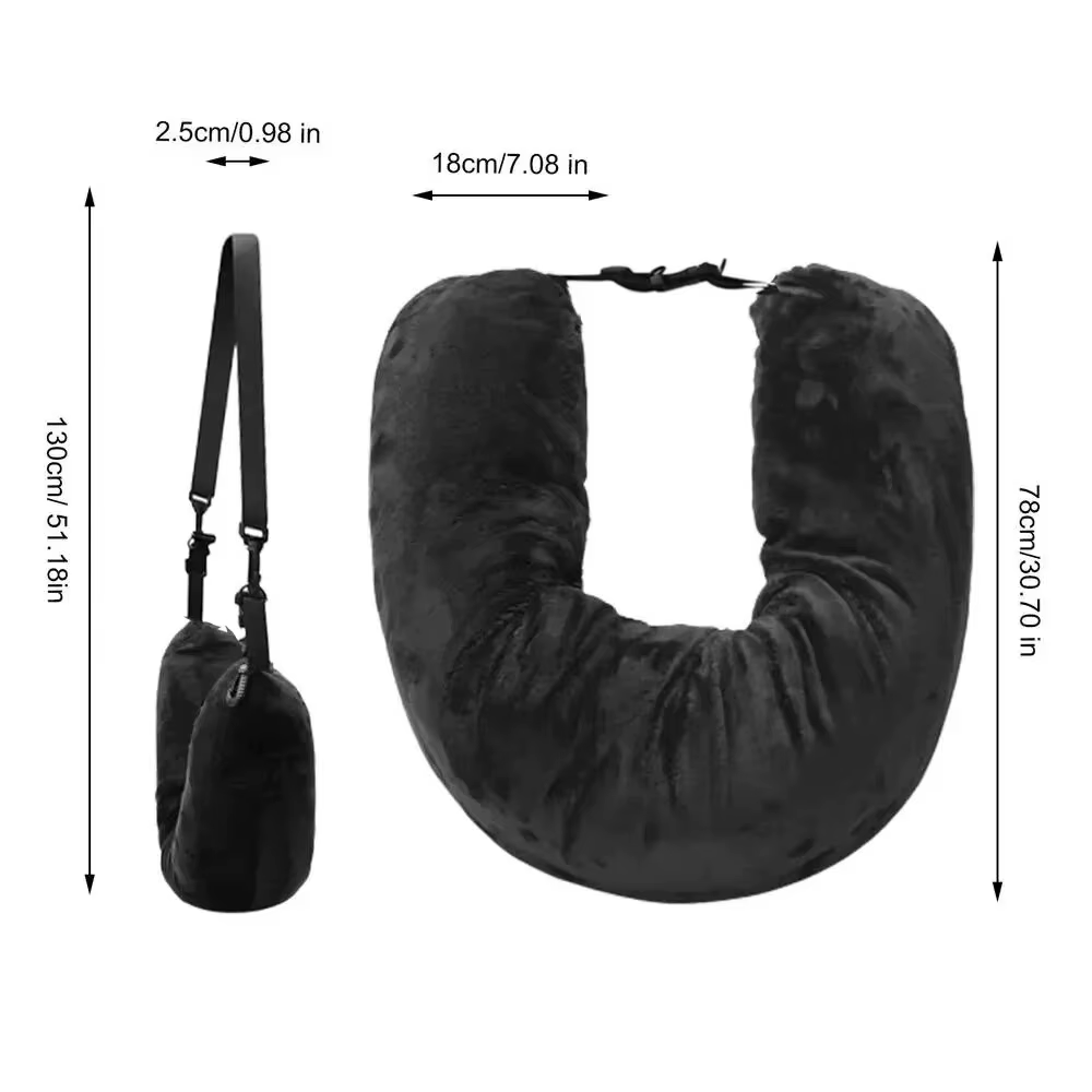 Taie d'oreiller de voyage rechargeable, sac de rangement, sac de voyage portable, coussin d'avion, o