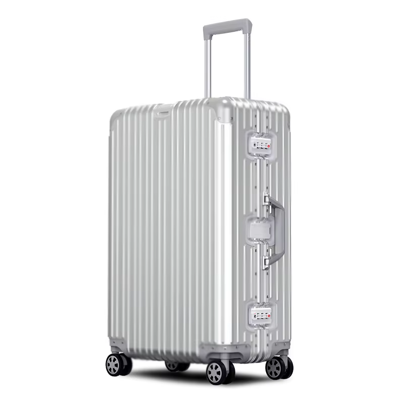 Tous les bagages en aluminium 20/22/24/26/29 pouces 100% valise en alliage d'aluminium et de magnési