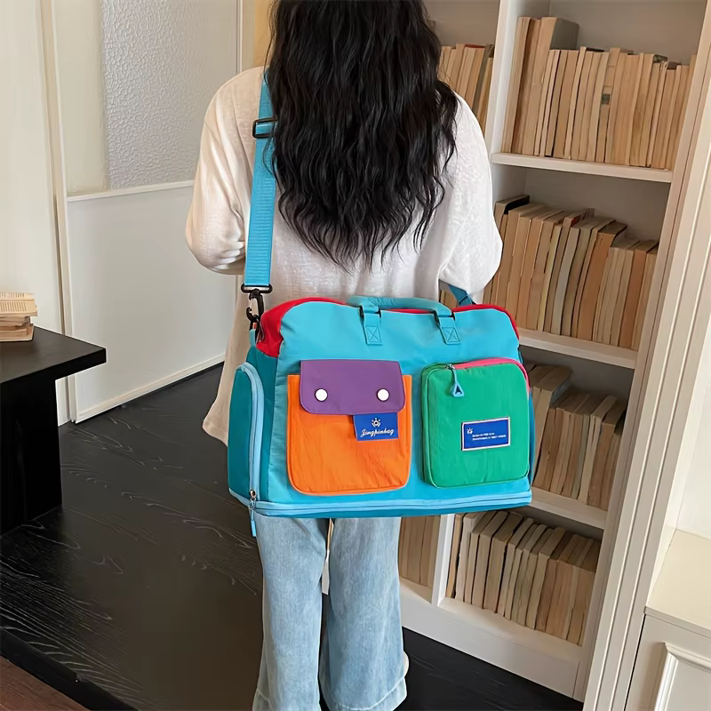 [Sac bandoulière de voyage] Sac à main portable de grande capacité, adapté aux hommes et aux femmes 
