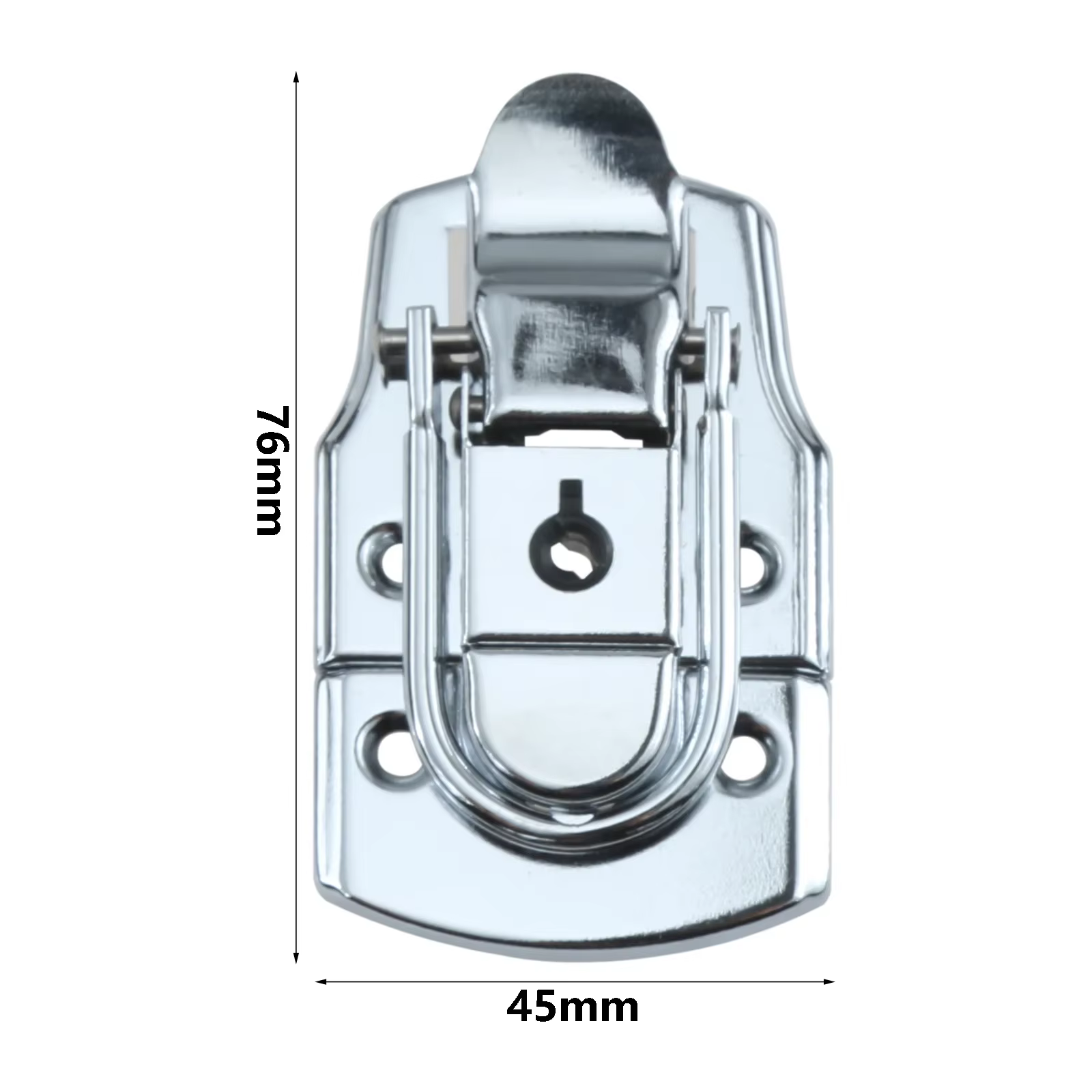 Loquet à bascule pour boîte à air, 76x45mm, loquet à bascule avec clé, boucle en métal pour boîte à 