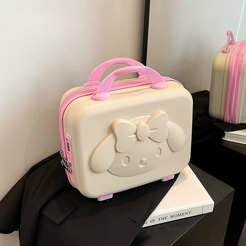 Valise mignonne My Melody, personnage de dessin animé 3D, relief tridimensionnel, boîte de rangement
