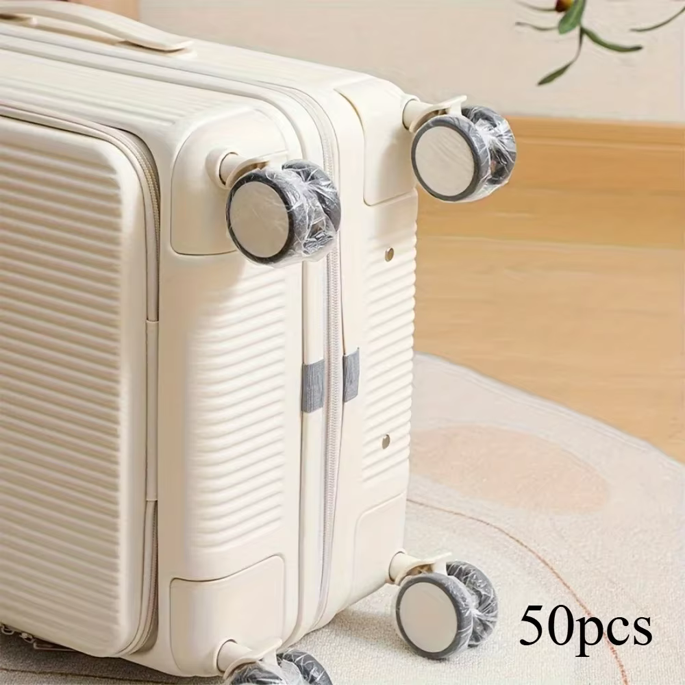 Housse de protection jetable pour roue de bagage, 50/100 pièces, anti-poussière, universelle, pour r