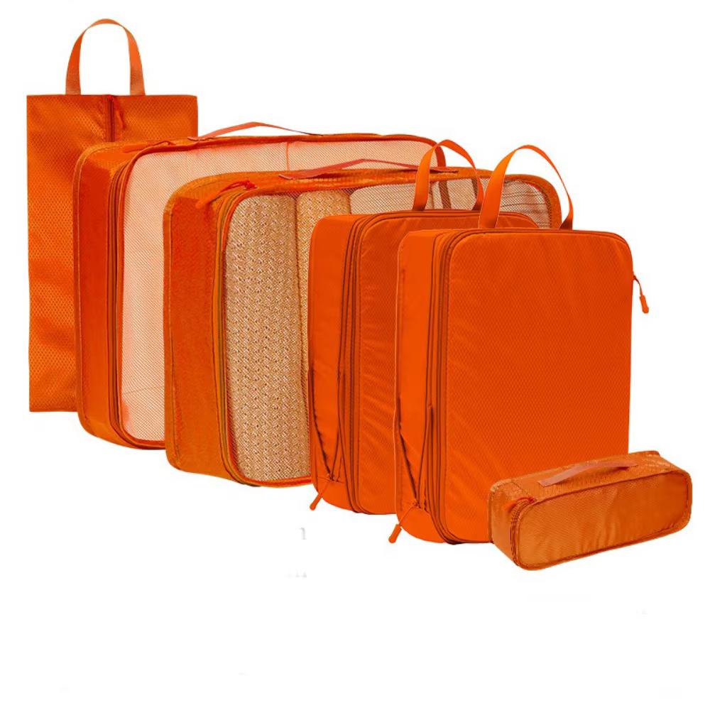 Sac de rangement de voyage de grande capacité 6 pièces/ensemble, sac de tri anti-poussière permettan