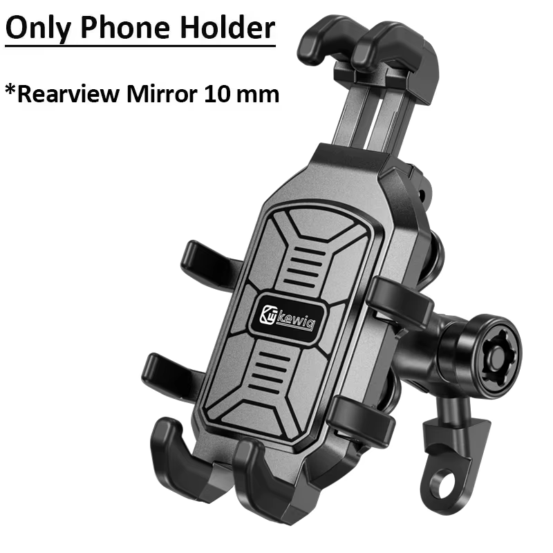 Support de téléphone antichoc pour moto, 4 amortisseurs de vibrations, Rotation à 360 degrés, Anti-v
